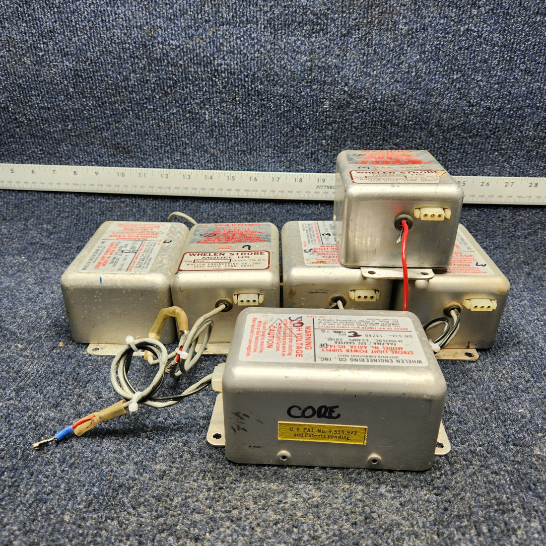 Used aircraft parts for sale, A412A. HS-14 Whelen Strobe Power Supply WHELEN STROBE LIGHT POWER SUPPLY "FOR PARTS ONLY" 14VOLTS