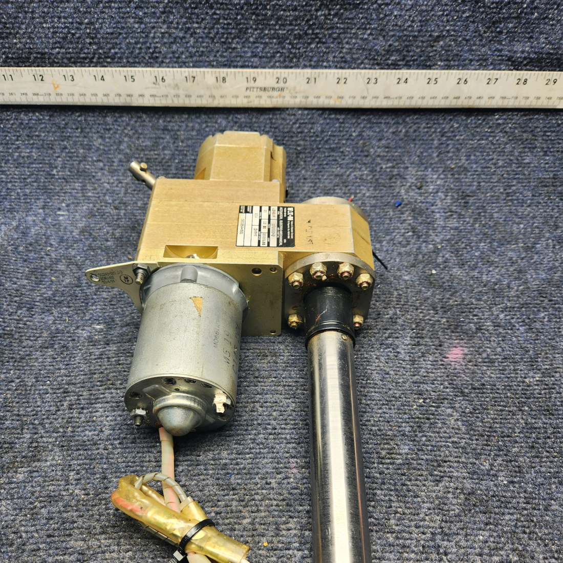 Used aircraft parts for sale, 560254-501 Mooney M20K CONSOLIDATED CONTROLS LINEAR LANDING GEAR ACTUATOR ASSEMBLY (12V, 55A)