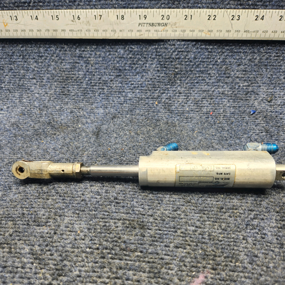 Used aircraft parts for sale, A-110-37 Mooney M20K GERDES MASTER BRAKE CYLINDER ASSEMBLY