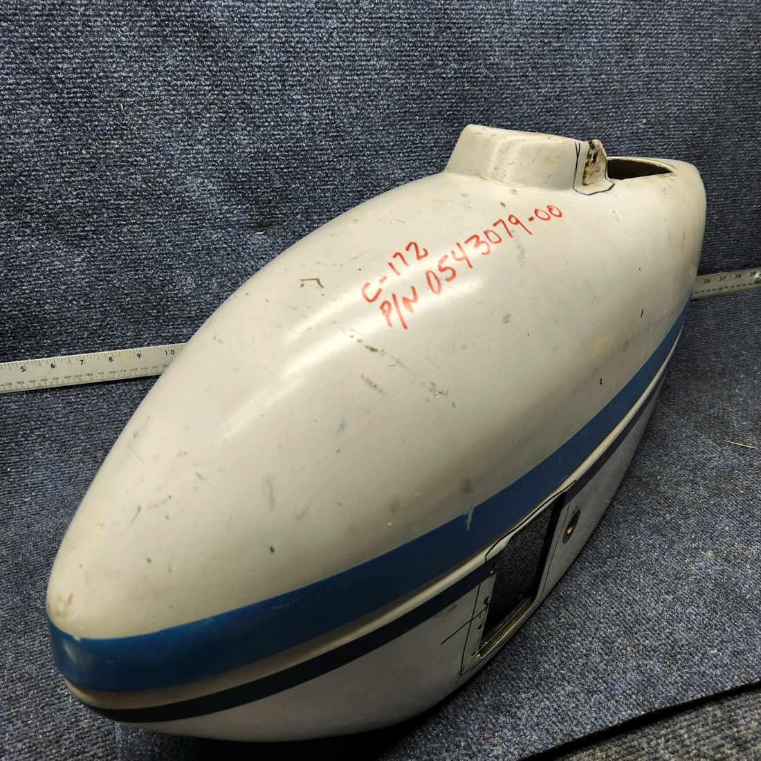 Used aircraft parts for sale, 0543079-00 Cessna  [part_model] NOSE WHEEL PANT WITH DOOR- "MISSING DOOR"