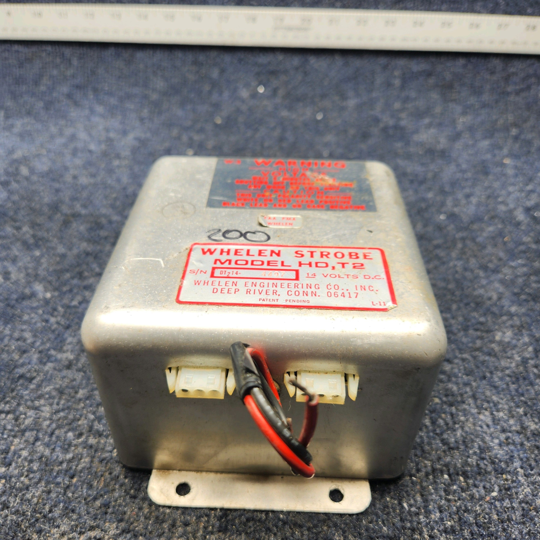 Used aircraft parts for sale, A413T2-14 DF Whelen Strobe Power Supply WHELEN STROBE LIGHT POWER SUPPLY