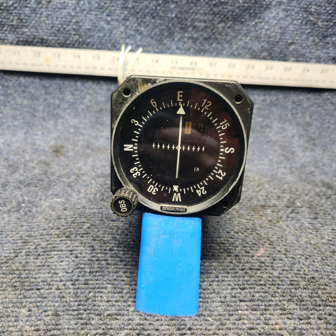 Used aircraft parts for sale, 066-3034-00 Bendix King PIPER PA28-161 Warrior III KI-203 VOR LOC CONVERTER INDICATOR