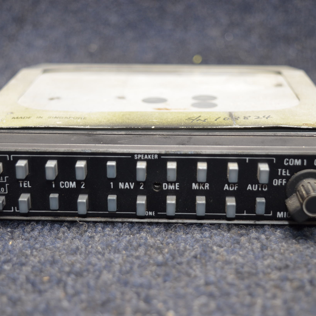 Used aircraft parts for sale, 066-1055-03 Cessna C175 KMA 24 BENDIX KING AUDIO PANEL W/ RACK AND CONNECTOR