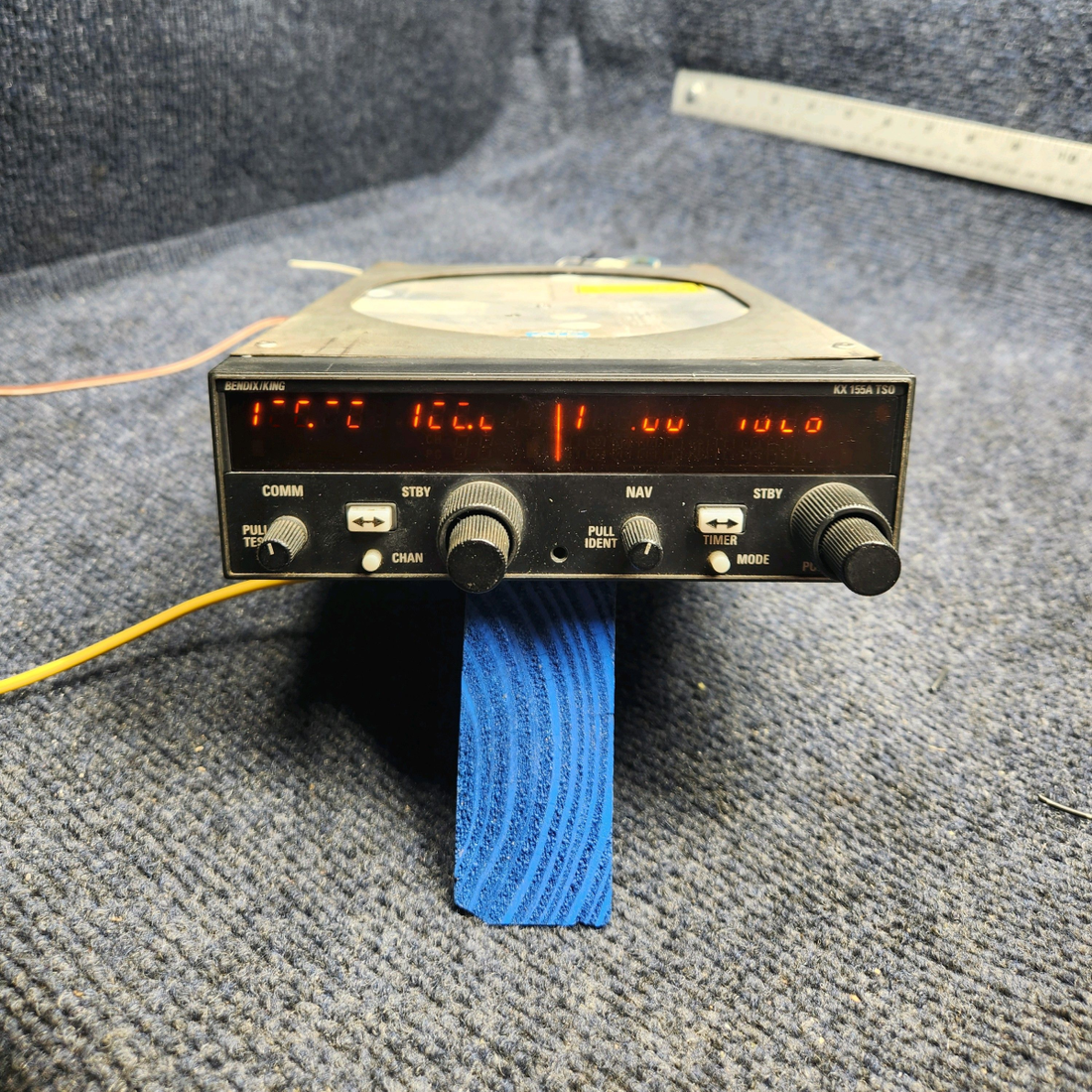 Used aircraft parts for sale, 069-01032-0201 Bendix King PIPER PA28-161 Warrior III VHF NAV, COMM UNIT W/ TRAY AND CONNECTOR- 28 VOLTS