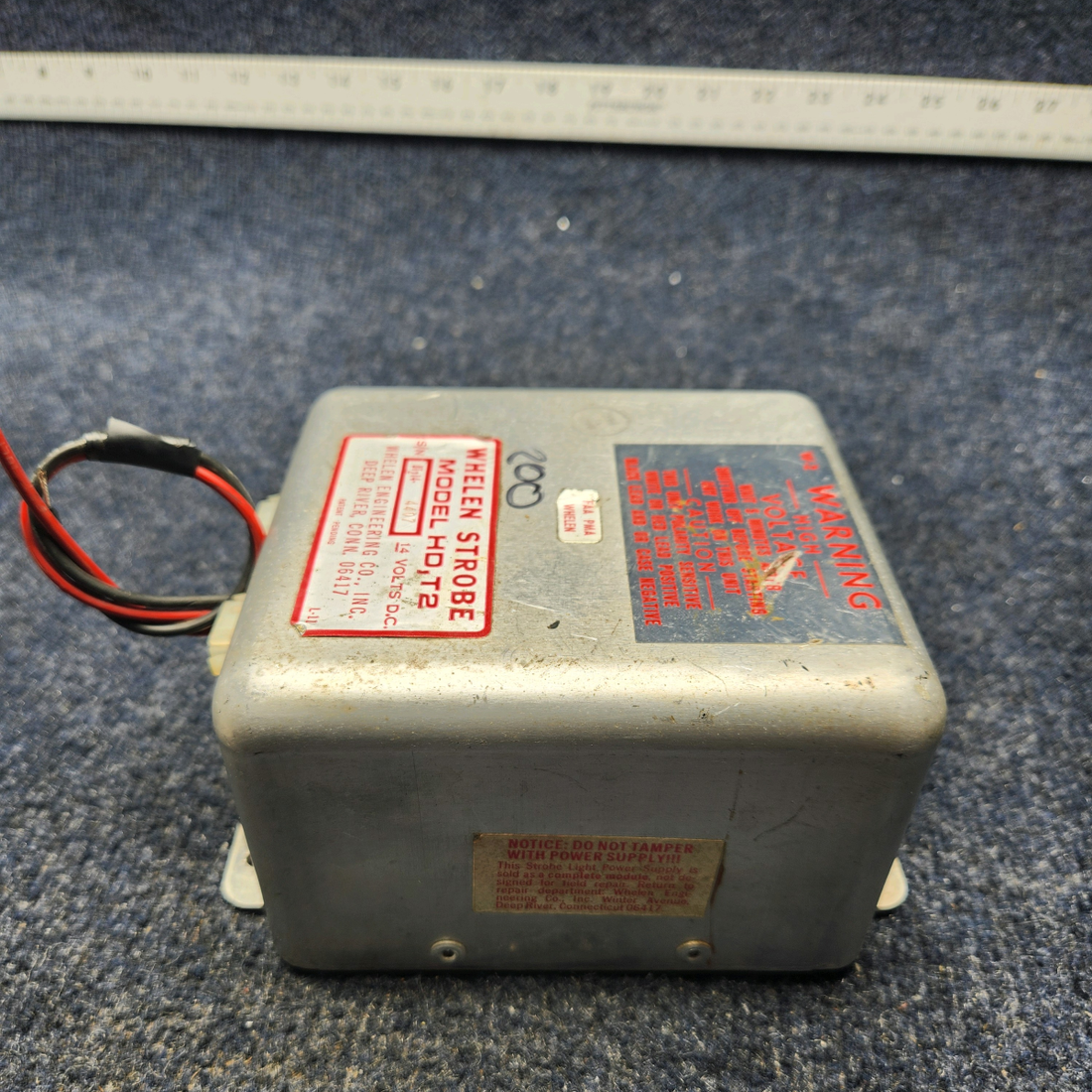 Used aircraft parts for sale, A413T2-14 DF Whelen Strobe Power Supply WHELEN STROBE LIGHT POWER SUPPLY