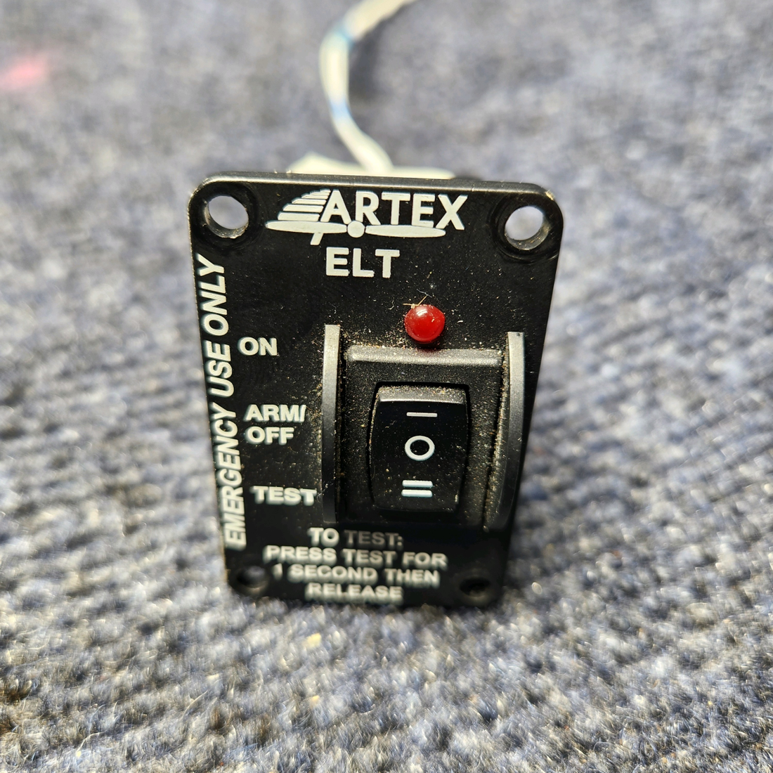 Used aircraft parts for sale, Artex ELT-345 Artex Beechcraft A23A Musketeer Custom III 406MHZ ELT KIT W / WHIP ANTENNA 8102