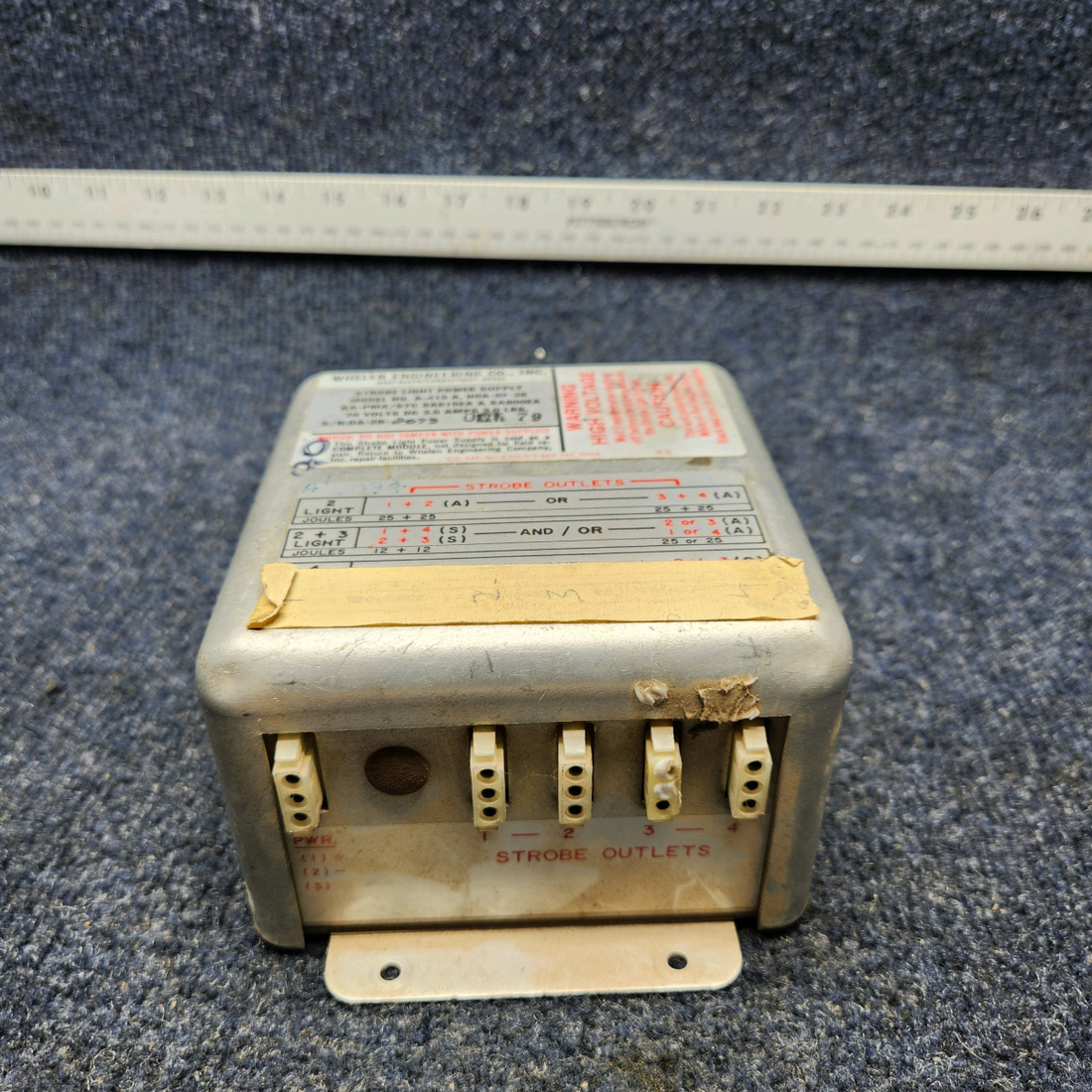 Used aircraft parts for sale, A413A,HDA-DF-28 Whelen Strobe Power Supply WHELEN STROBE LIGHT POWER SUPPLY "FOR PARTS ONLY" 28VOLTS