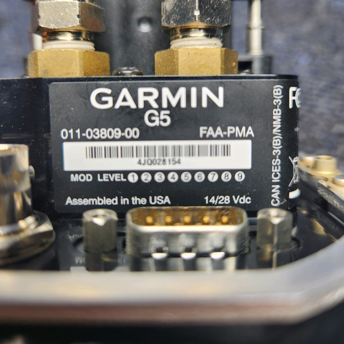 Used aircraft parts for sale, 011-03809-00 Garmin  [part_model] PIPER PA28-161 Warrior III DG HSI GMU11  GAP29B  RACK CONNECTOR