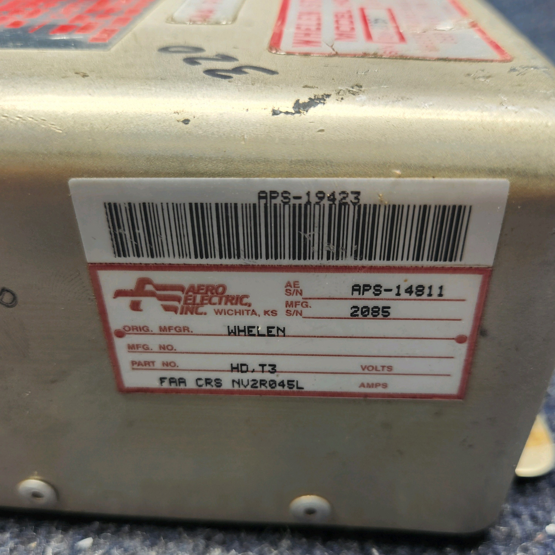 Used aircraft parts for sale, A413, T3-14 Whelen Strobe Power Supply WHELEN STROBE LIGHT POWER SUPPLY "SEE PHOTOS"