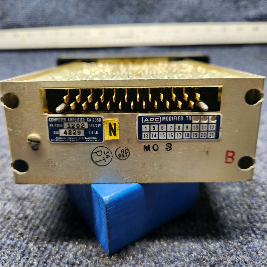 Used aircraft parts for sale, 43610-1202 CESSNA C172RG AMPLIFIER COMPUTER WITH TRAY "FOR PARTS,CORE"