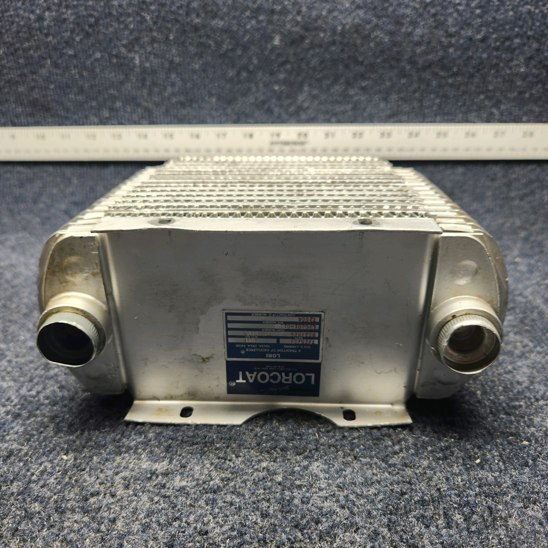 Used aircraft parts for sale, 8537820 Lycoming Textron OIL COOLER ASSEMBLY "SEE PHOTOS"
