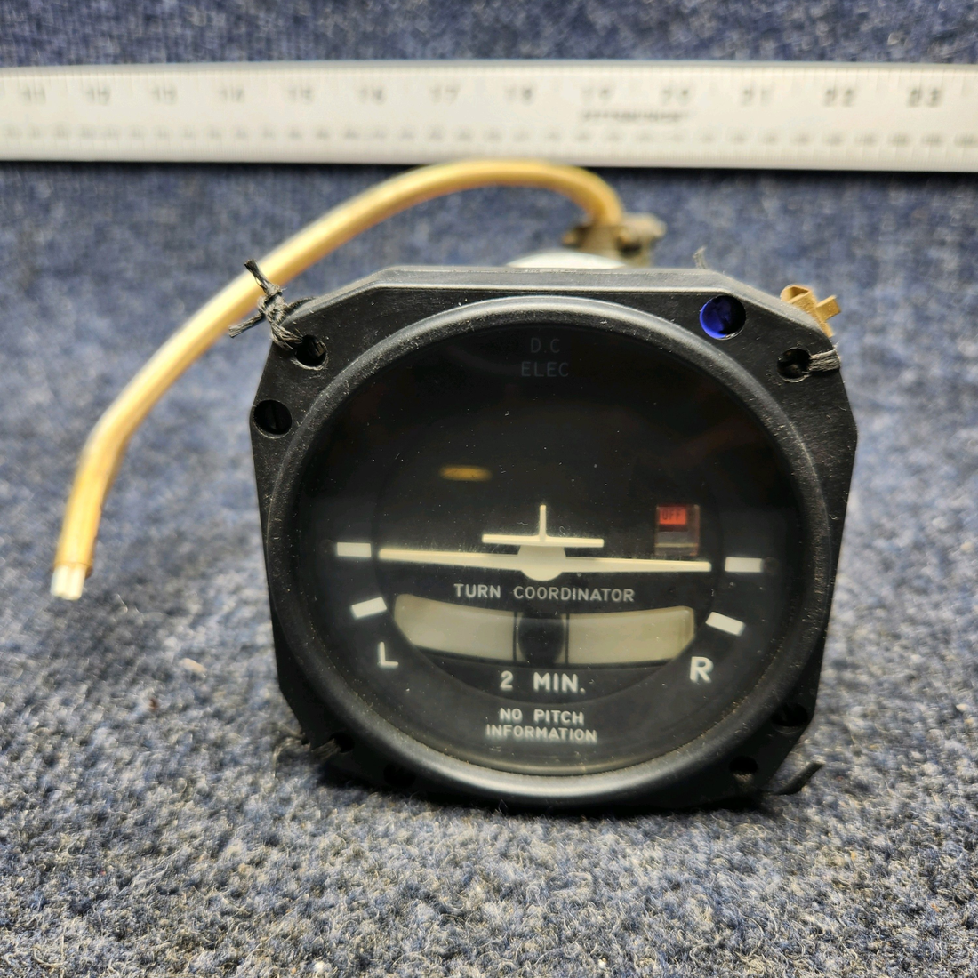 Used aircraft parts for sale, 1394T100-7Z Mid-Continent PIPIR PA32RT-300 MID-CONTINENT INSTRUMENT TURN COORDINATOR INDICATOR (VOLTS: 12-32)