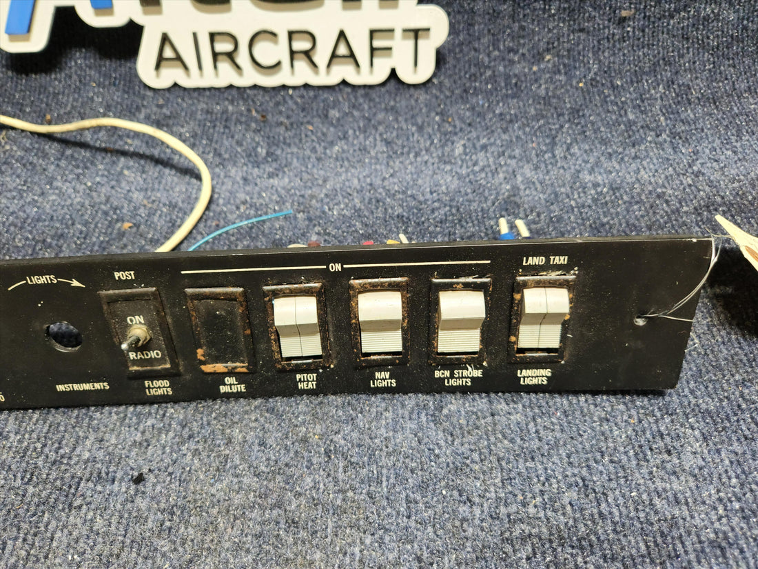 Used aircraft parts for sale 1213364-3, 1213364-9 CESSNA C182P Panel Assy Electroluminicent with Switchs