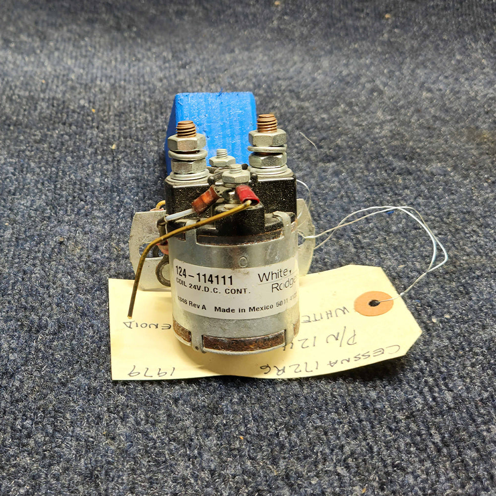 Used aircraft parts for sale 124-114111 CESSNA C172RG White- Rodgers Solenoid 24 Volts