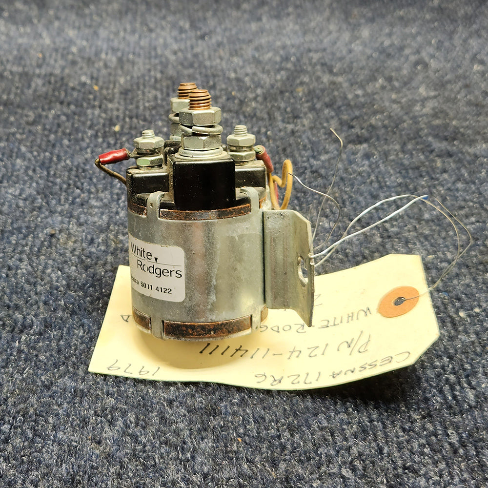 Used aircraft parts for sale 124-114111 CESSNA C172RG White- Rodgers Solenoid 24 Volts