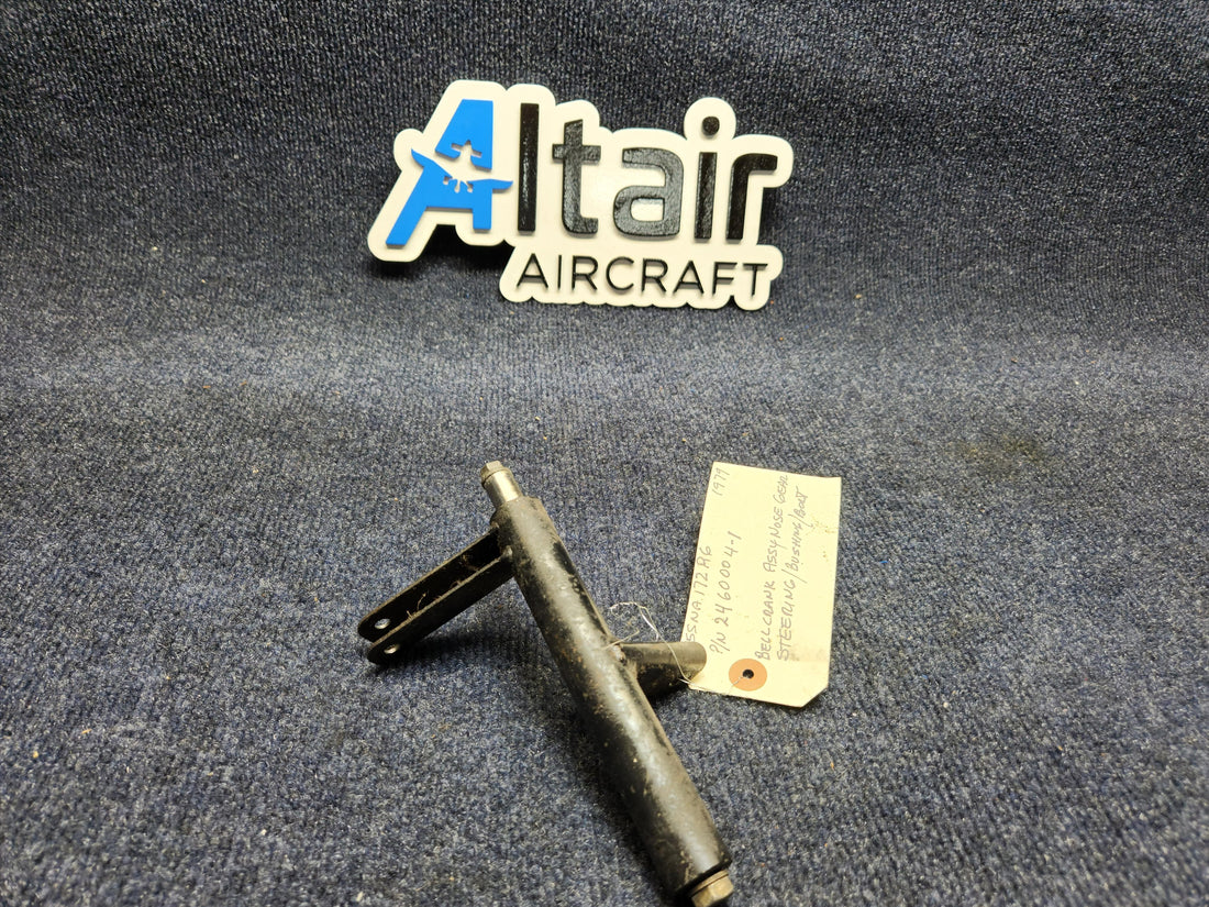 Used aircraft parts for sale 2460004-1 CESSNA C172RG Bellcrank Assy Nose Gear Steering/Bushing/Bolt