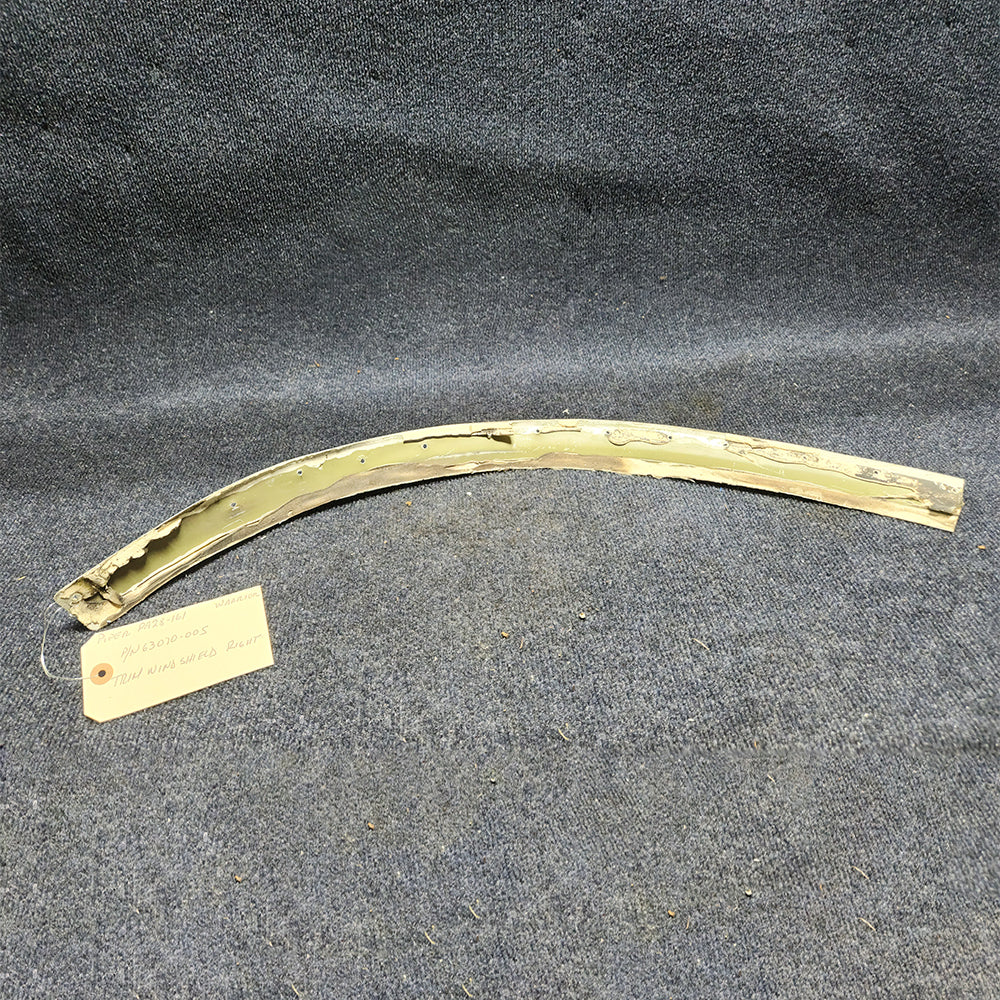 Used aircraft parts for sale 63070-005 RH PIPER PA28-161 Trim Wind Shield Right